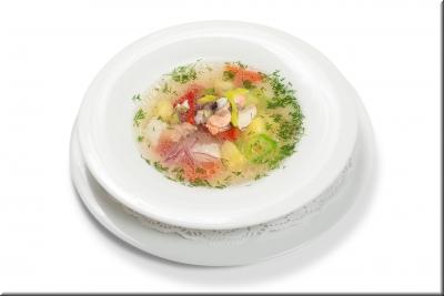 Уха «Царская» из лосося, судака и палтуса картинка