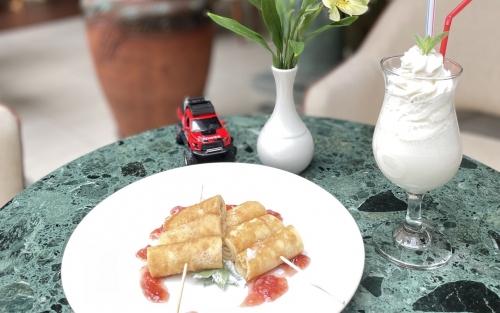 Pancakes with jam image