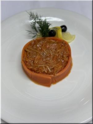 Pike Meat with vegetable marinade coating photo Pike Meat with vegetable marinade coating image