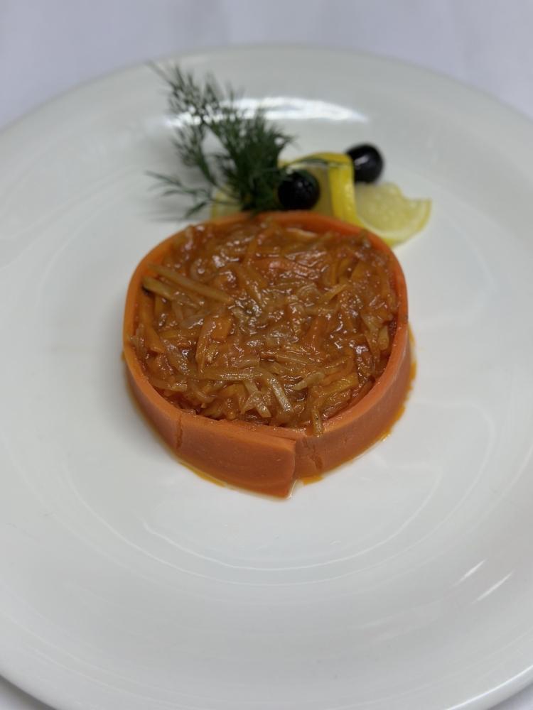 Pike Meat with vegetable marinade coating image