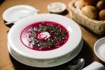Cold borscht from the restaurant "Aristocrat" фото Cold borscht from the restaurant "Aristocrat" картинка